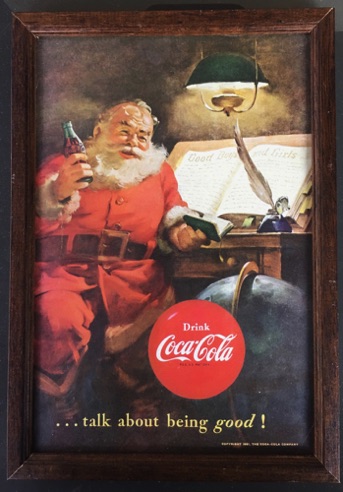 4611-1 € 7,50 coca cola afbeelding met lijst 20x 30 cm